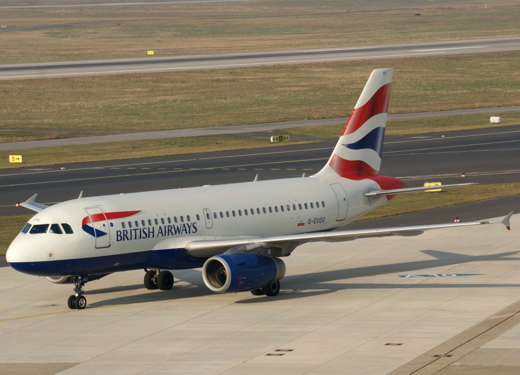 British Airways, G-EUOC, Airbus A 319-100, 04.03.2011, DUS-EDDL, Dsseldorf, Germany