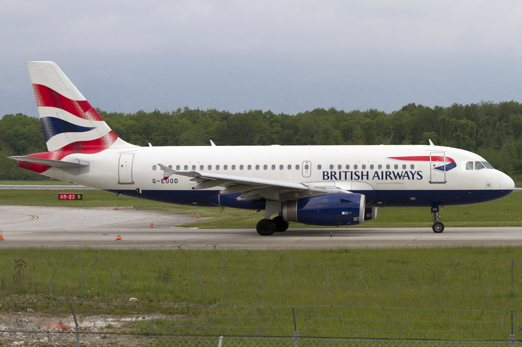British Airways, G-EUOD, Airbus, A319-131, 08.05.2010, GVA, Geneve, Switzerland 

