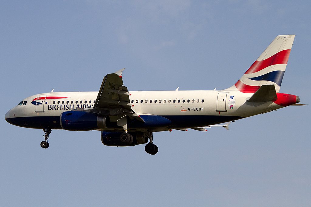British Airways, G-EUOF, Airbus, A319-131, 12.05.2012, BCN, Barcelona, Spain



