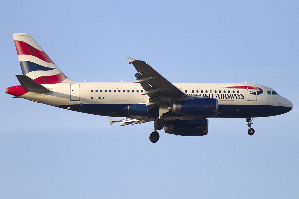 British Airways, G-EUPA, Airbus, A319-131, 16.02.2011, FRA, Frankfurt, Germany



