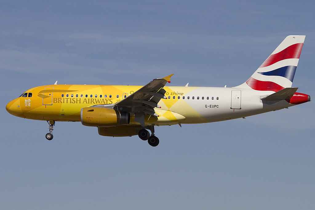 British Airways, G-EUPC, Airbus, A319-131, 14.09.2012, BCN, Barcelona, Spain 




