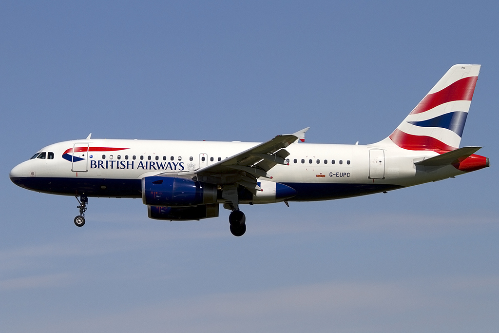British Airways, G-EUPC, Airbus, A319-131, 01.05.2013, BCN, Barcelona, Spain 




