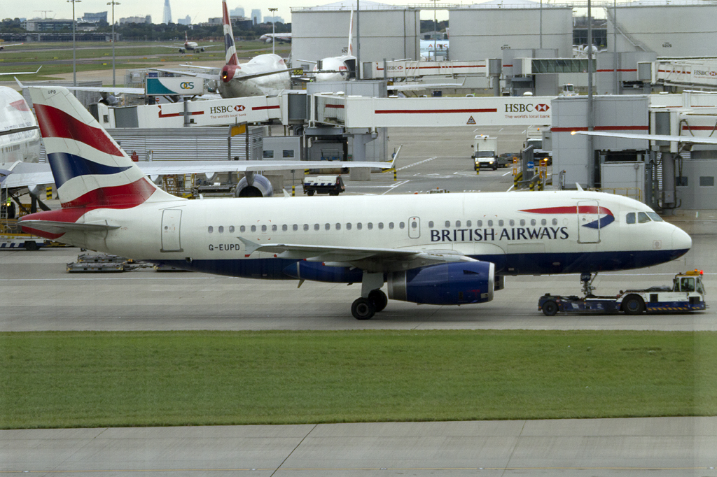 British Airways, G-EUPD, Airbus, A319-131, 09.09.2011, LHR, London, Great Britain 




