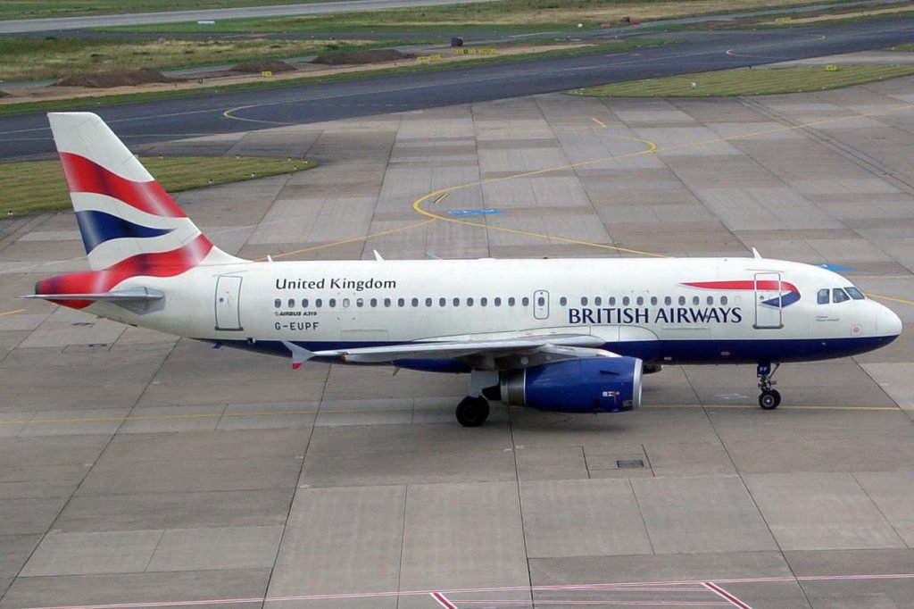 British Airways, G-EUPF, Airbus A 319-100, 2007.07.06, DUS, Dsseldorf, Germany