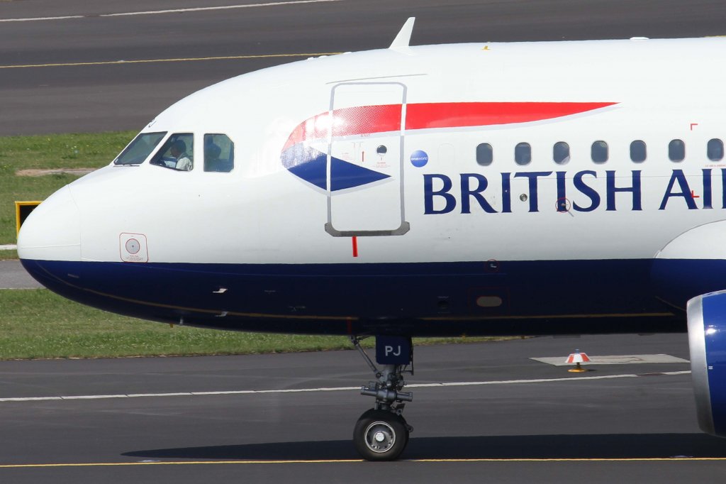 British Airways, G-EUPJ, Airbus, A 319-100 (Bug/Nose), 11.08.2012, DUS-EDDL, Dsseldorf, Germany 

