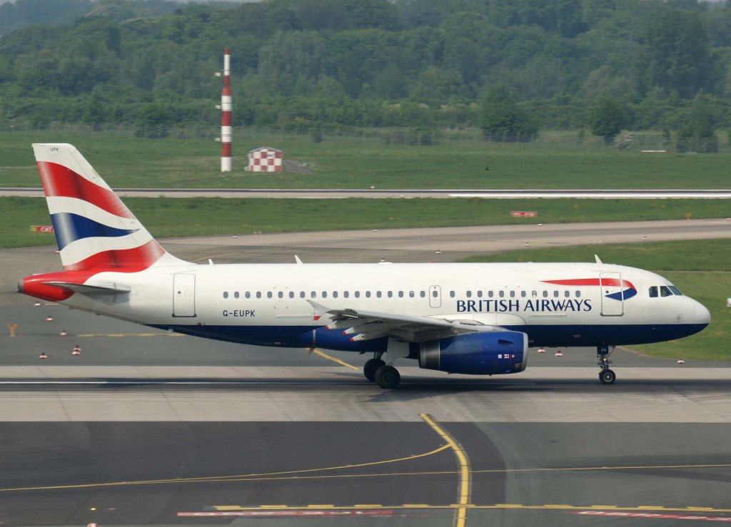 British Airways, G-EUPK, Airbus A 319-100, 29.04.2011, DUS-EDDL, Dsseldorf, Germany 

