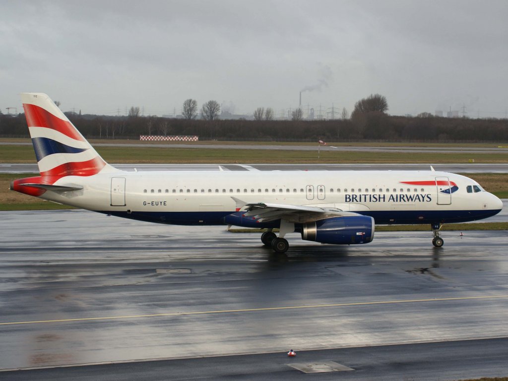 British Airways, G-EUYE, Airbus, A 320-200, 06.01.2012, DUS-EDDL, Dsseldorf, Germany

