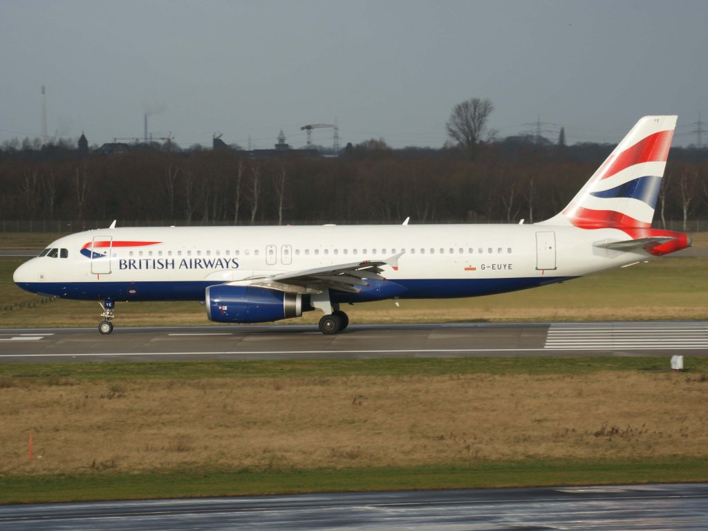 British Airways, G-EUYE, Airbus, A 320-200, 06.01.2012, DUS-EDDL, Dsseldorf, Germany

