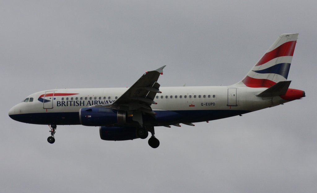 British Airways,G-EUPD,(c/n 1142),Airbus A319-131,14.03.2012,HAM-EDDH,Hamburg,Germany