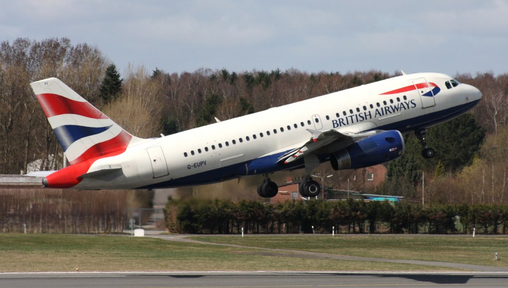 British Airways,G-EUPV,(c/n1423),Airbus A319-131,20.04.2013,HAM-EDDH,Hamburg,Germany
