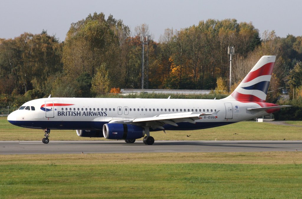 British Airways,G-EUUD,(c/n1760),Airbus A320-232,20.10.2012,HAM-EDDH,Hamburg,Germany
