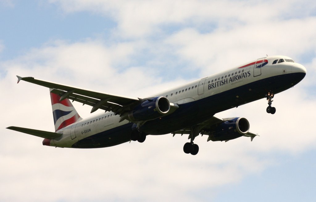 British Airways,G-EUXM,(c/n3290),Airbus A321-231,17.05.2012,HAM-EDDH,Hamburg,Germany