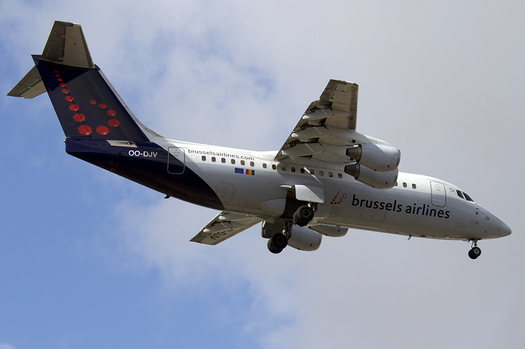 Brussels Airlines, OO-DJV, BAe, ARJ-85, 09.09.2010, TLS, Toulouse, France 





