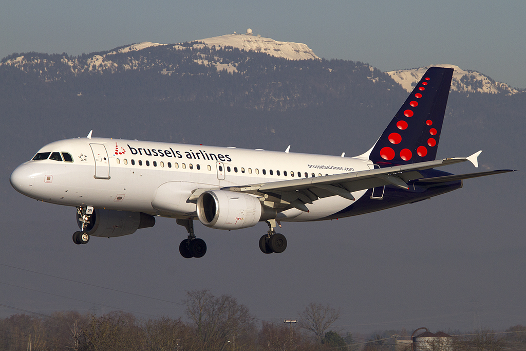 Brussels Airlines, OO-SSN, Airbus, A319-112, 29.12.2012, GVA, Geneve, Switzerland 



