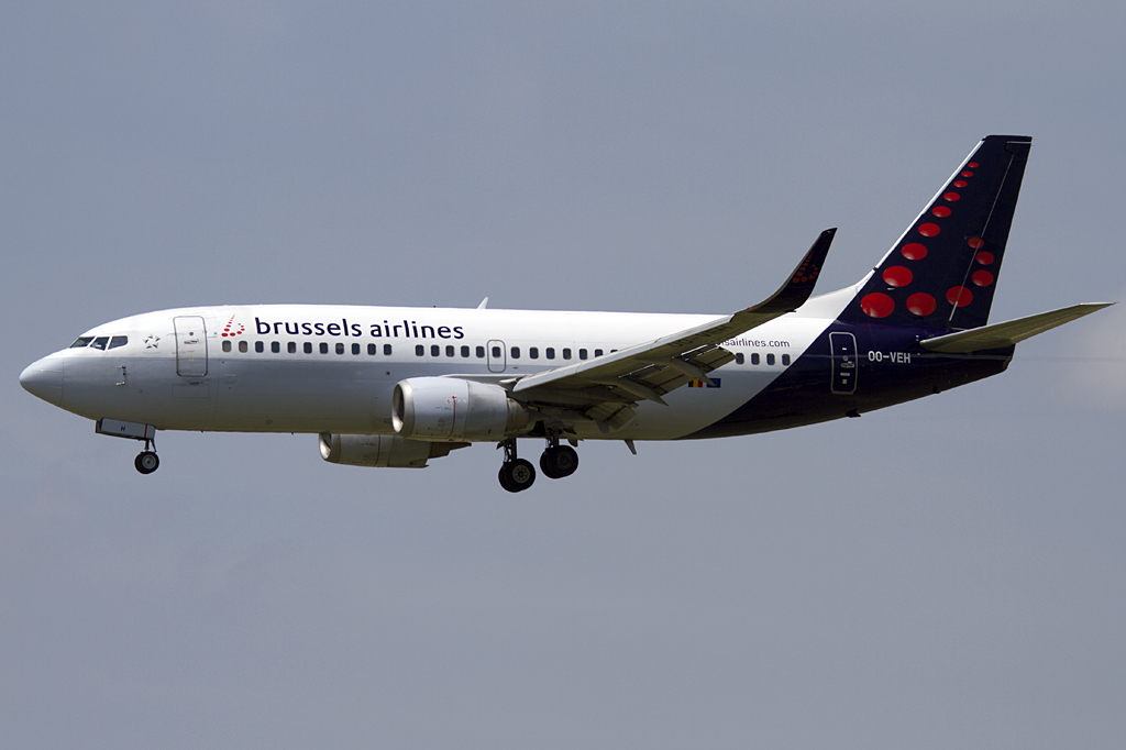 Brussels Airlines, OO-VEH, Boeing, B737-36N, 16.06.2011, BCN, Barcelona, Spain 



