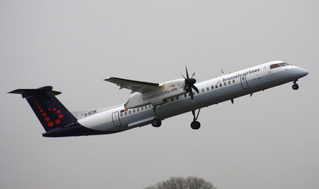 brussels Airlines,G-ECOK,(c/n4230),De Havilland Canada DHC-8-402Q Dash8,01.02.2013,HAM-EDDH,Hamburg,Germany