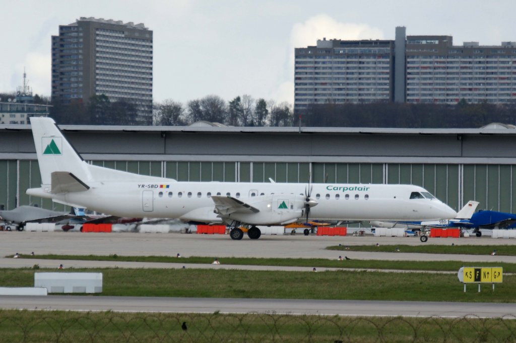 Carpatair, YR-SBD, Saab, 2000, 21.04.2012, STR-EDDS, Stuttgart, Germany

