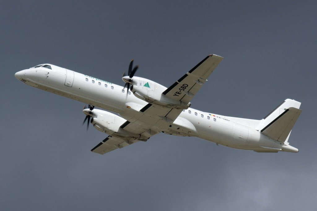Carpatair, YR-SBD, Saab, 2000, 21.04.2012, STR-EDDS, Stuttgart, Germany

