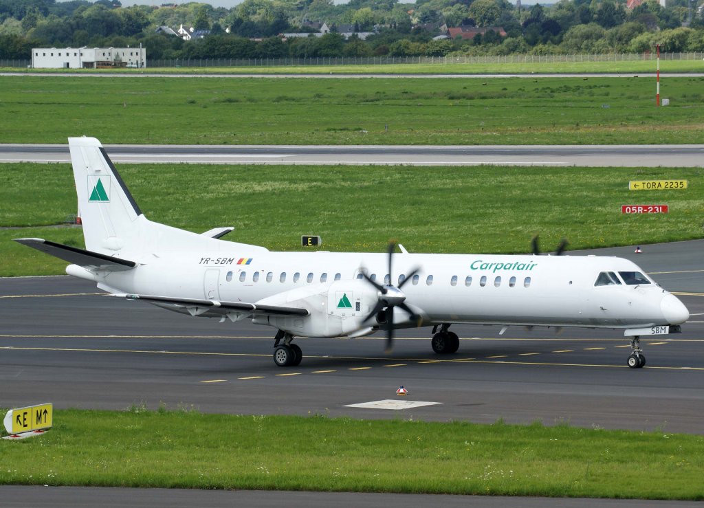Carpatair, YR-SBM, Saab 2000, 2010.08.28, DUS-EDDL, Dsseldorf 


