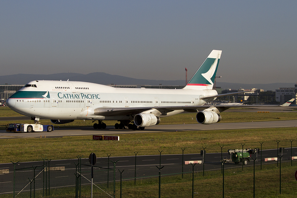 Cathay Pacific Airways, B-HOY, Boeing, B747-467, 23.08.2012, FRA, Frankfurt, Germany 




