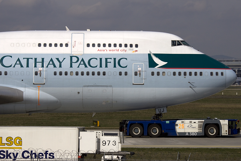 Cathay Pacific Airways, B-HUJ, Boeing, B747-467, 02.04.2010, FRA, Frankfurt, Germany 


