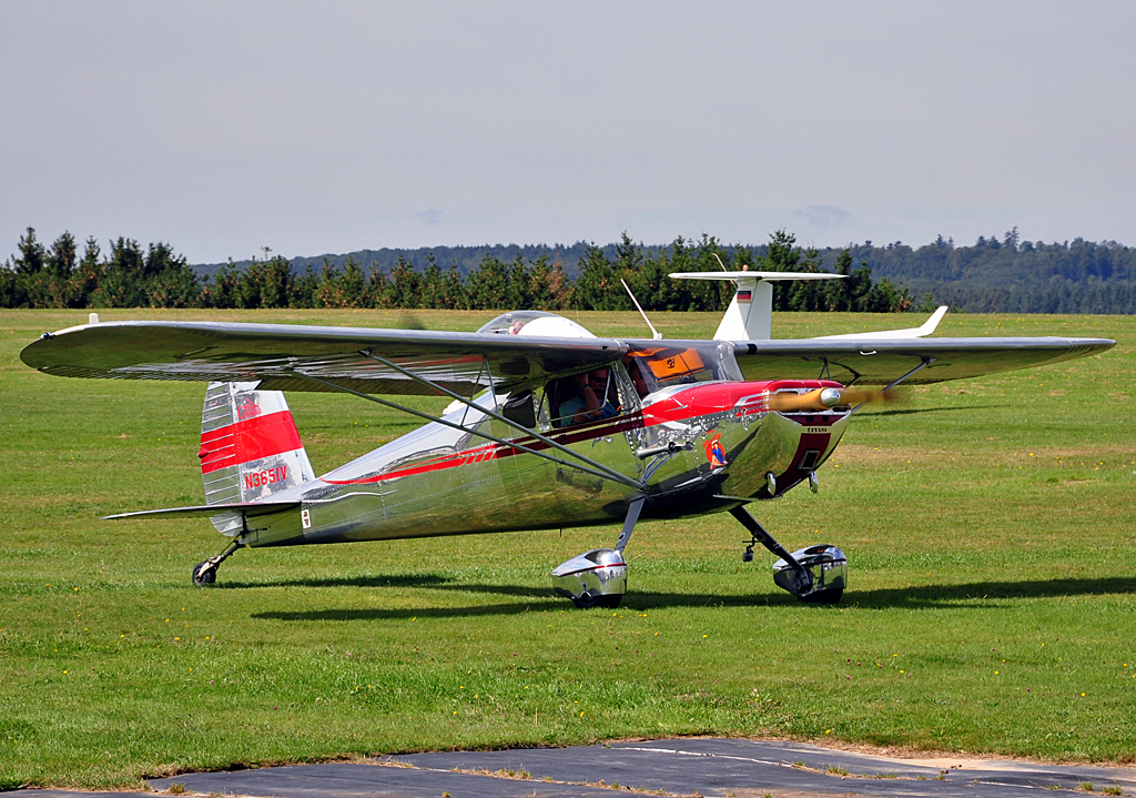 Cessna 140 N3651V am Flugplatz Wershofen - 02.09.2012