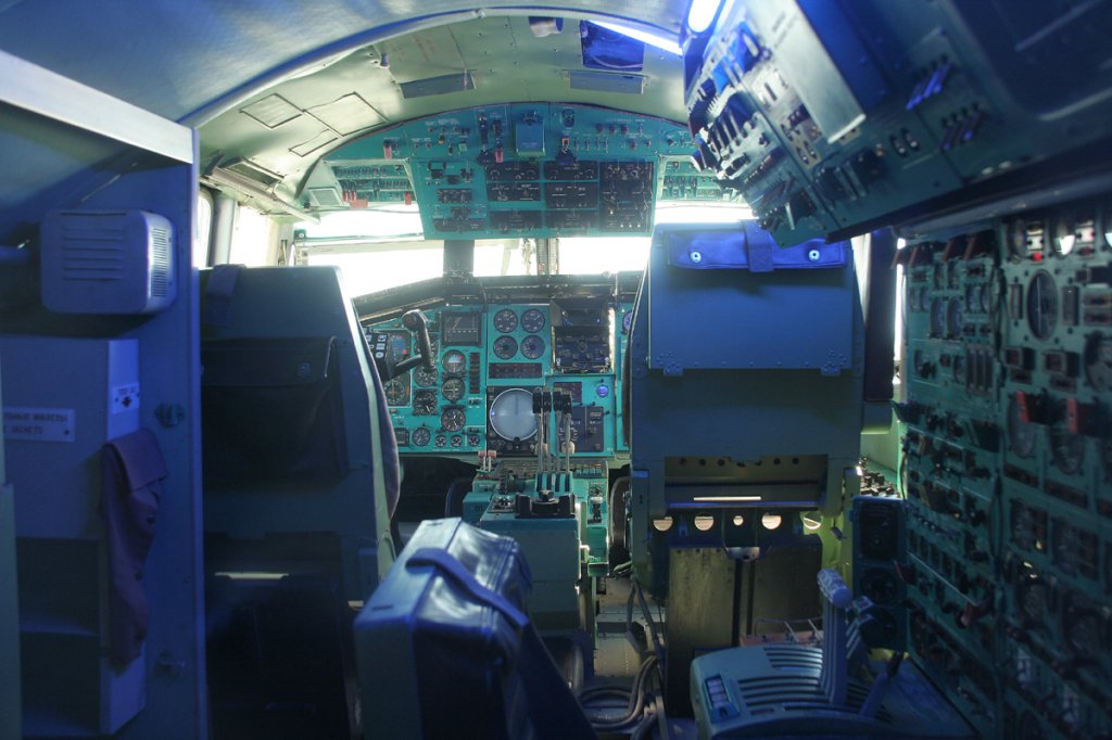 Cockpit der Aeroflot TU-144, CCCP-77112, Sinsheim, 13.08.2012