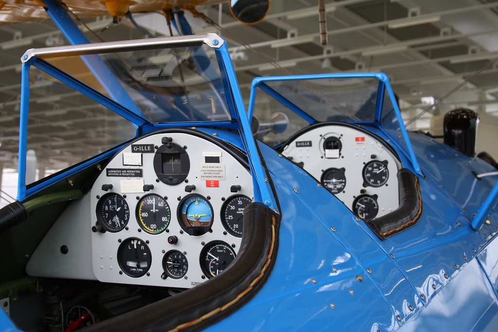 Cockpits einer Boeing Staerman im Dornier Museum Fridrichshafen (06.08.10)