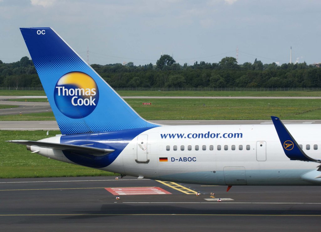Condor, D-ABOC, Boeing 757-300 WL (Peanuts-Sticker), 2010.08.28, DUS-EDDL, Dsseldorf, Germany

