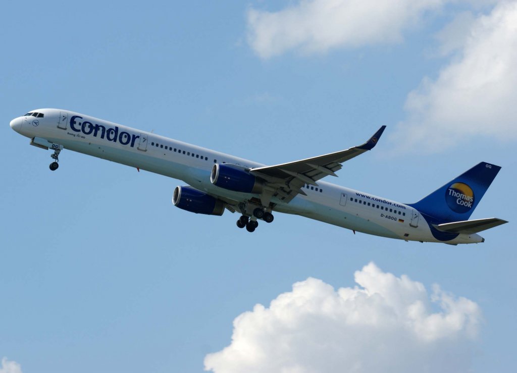 Condor, D-ABOG, Boeing 757-300 WL, 2010.06.11, DUS-EDDL, Dsseldorf, Germany 

