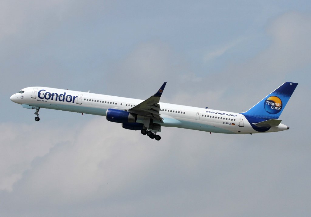 Condor, D-ABOI, Boeing, 757-300 wl, 01.07.2013, DUS-EDDL, Düsseldorf, Germany