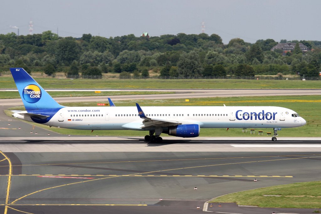 Condor, D-ABOJ, Boeing, 757-300 wl, 11.08.2012, DUS-EDDL, Dsseldorf, Germany 

