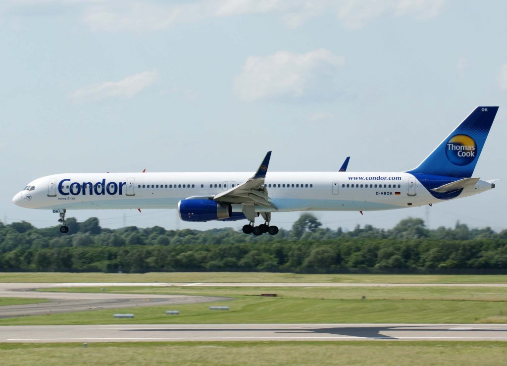 Condor, D-ABOK, Boeing 757-300 WL, 2010.06.11, DUS-EDDL, Dsseldorf, Germany 

