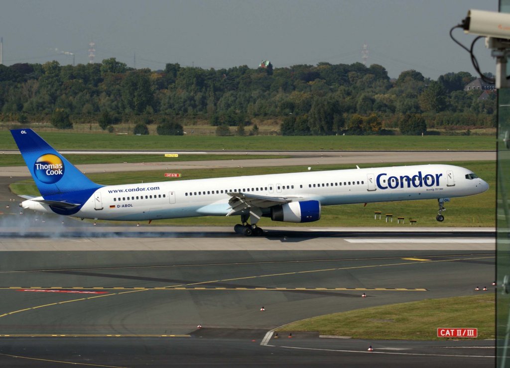 Condor, D-ABOL, Boeing 757-300, 2008.09.26, DUS, Dsseldorf, Germany