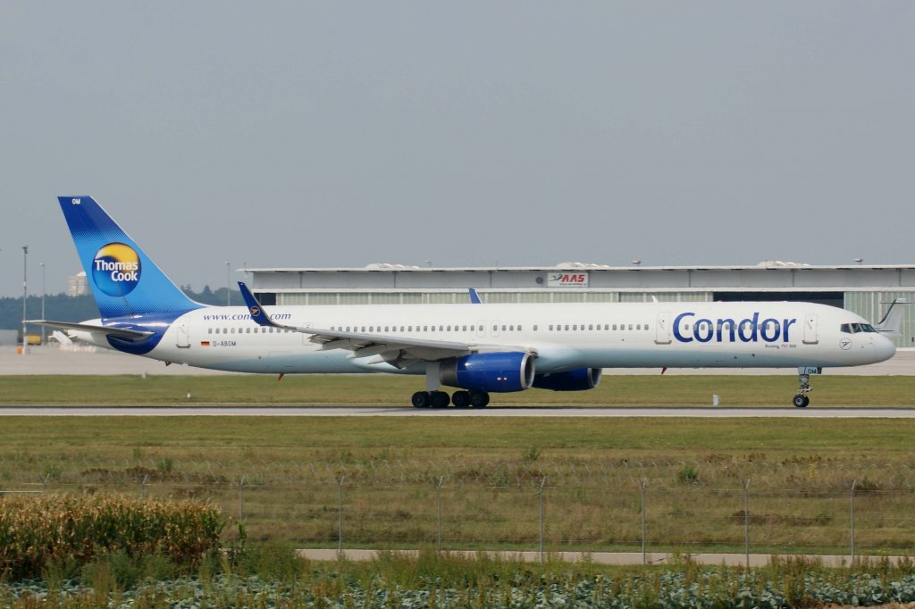 Condor, D-ABOM, Boeing, 757-300 wl, 05.09.2012, STR-EDDS, Stuttgart, Germany