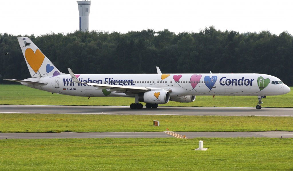 Condor, D-ABON, Boeing 757-330, 17.08.2011, HAM-EDDH, Hamburg, Germany