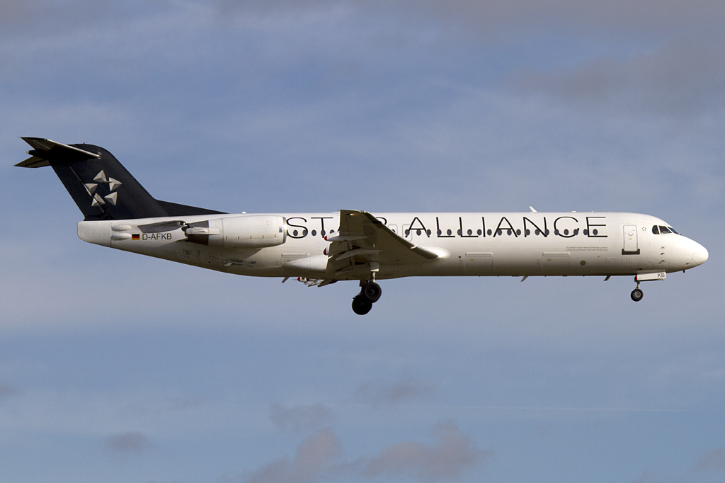 Contact Air, D-AFKB, Fokker, F-100, 15.01.2011, ZRH, Zuerich, Switzerland 




