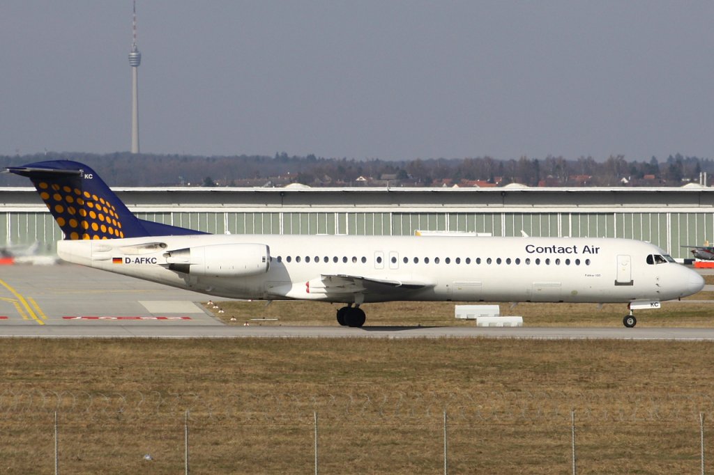 Contactair 
Fokker F-100 
D-AFKC 
STR Stuttgart [Echterdingen], Germany
26.02.11