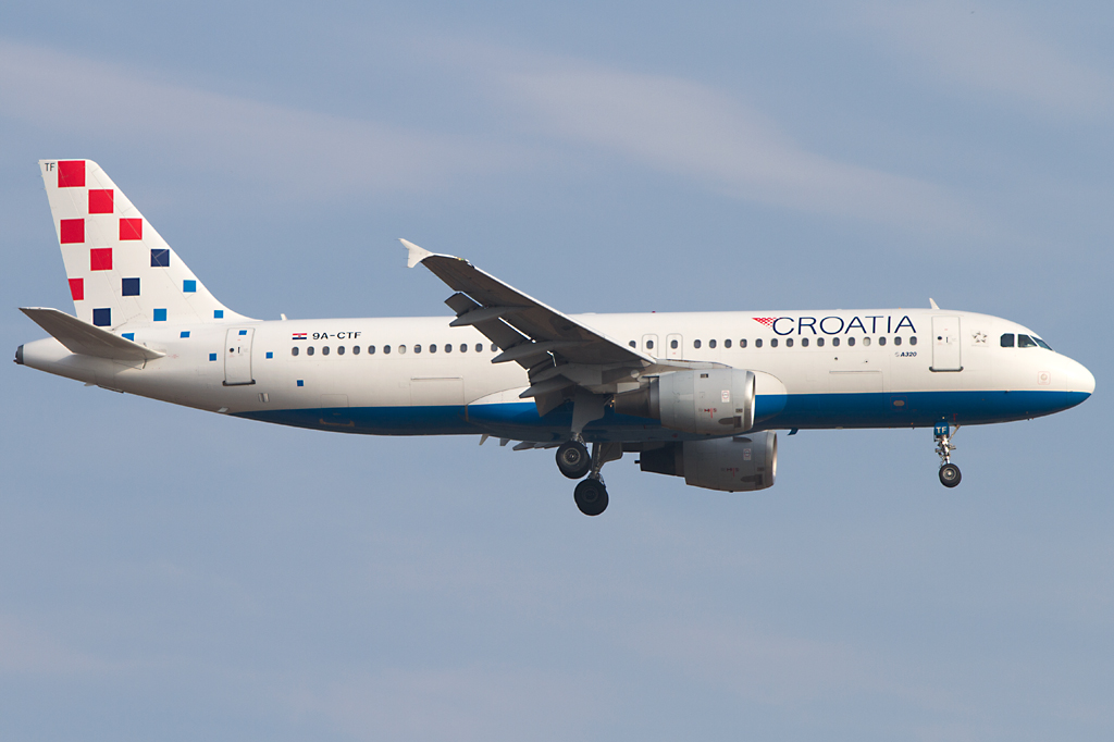 Croatia Airlines, 9A-CTF, Airbus, A320-211, 14.04.2012, FRA, Frankfurt, Germany




