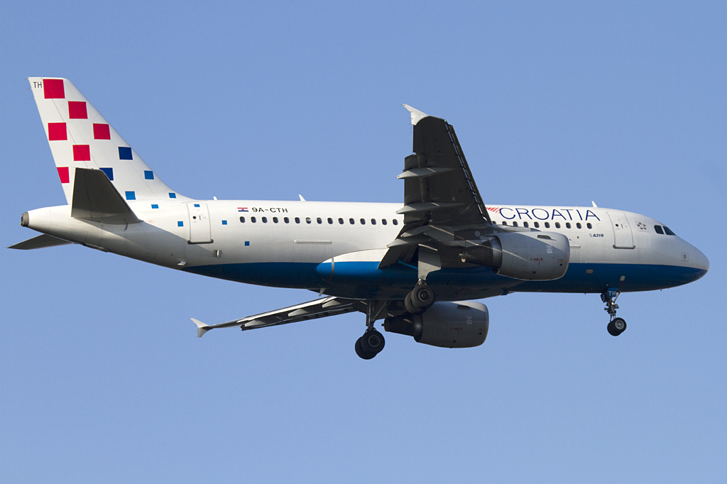 Croatia Airlines, 9A-CTH, Airbus, A319-112, 14.10.2010, FRA, Frankfurt, Germany 

