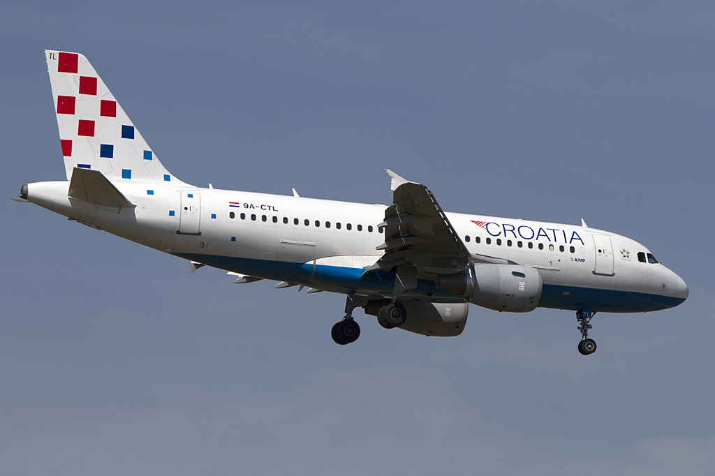 Croatia Airlines, 9A-CTL, Airbus, A319-112, 24.04.2010, FRA, Frankfurt, Germany 


