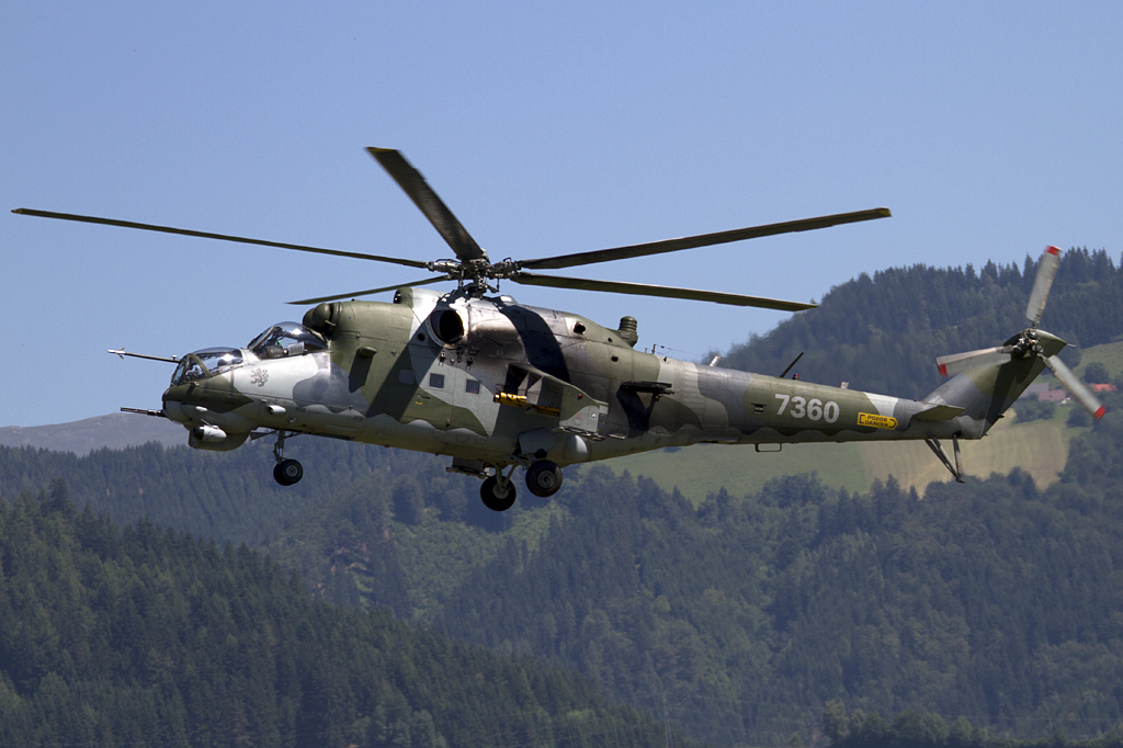 Czech - Air Force, 7360, Mil, Mi-24V, 29.06.2011, LOXZ, Zeltweg, Austria 



