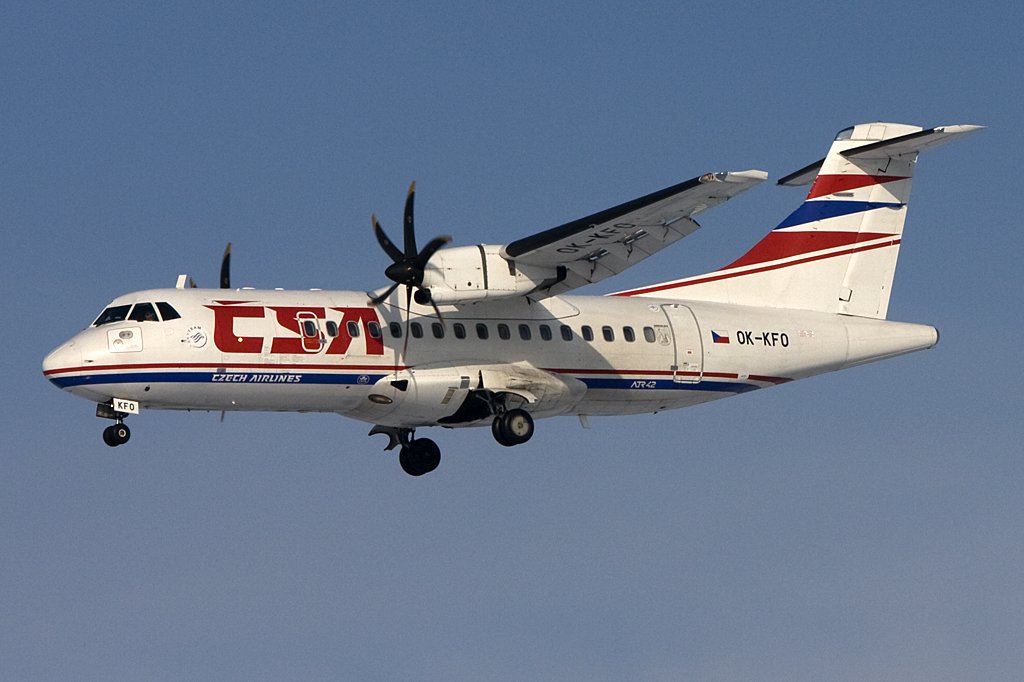 Czech Airlines, OK-KFO, ATR, 42-500, 10.01.2010, PRG, Prag, Czechoslovakia 

