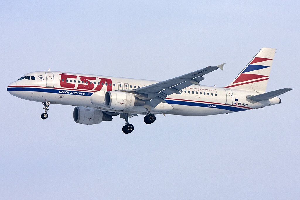 Czech Airlines, OK-MEH, Airbus, A320-214, 10.01.2010, PRG, Prag, Czechoslovakia


