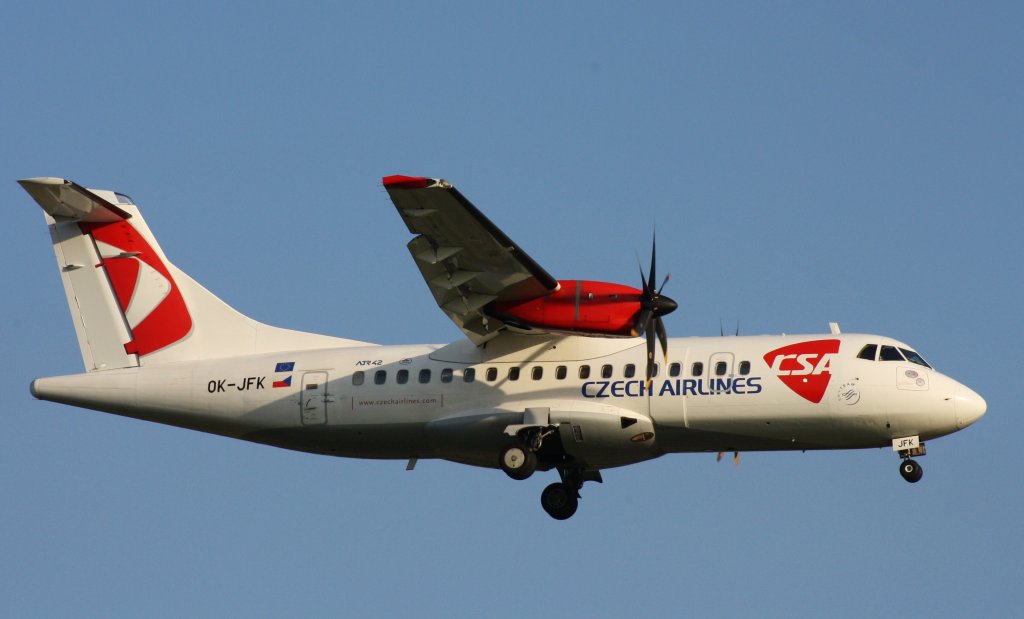 Czech Airlines(CSA),OK-JFK,(c/n625),ATR-42-500,04.09.2012,HAM-EDDH,Hamburg,Germany