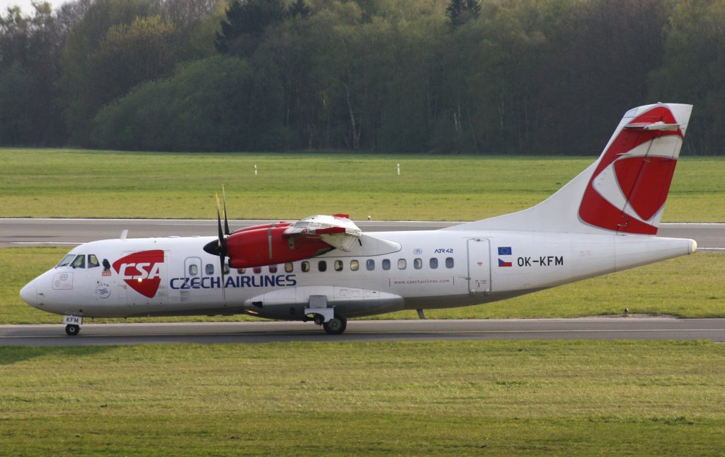 Czech Airlines(CSA),OK-KFM,(c/n635),ATR-42-500,25.04.2012,HAM-EDDH,Hamburg,Germany