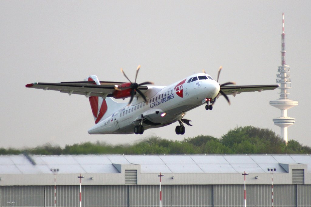 Czech Airlines(CSA),OK-KFP,(c/n639),Aerospatiale ATR-42-500,01.05.2012,HAM-EDDH,Hamburg,Germany