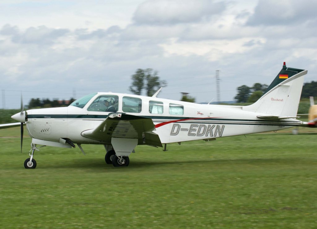 D-EDKN, Beechcraft A 36 Bonanza, 2009.07.19, EDMT, Tannheim (Tannkosh 2009), Germany