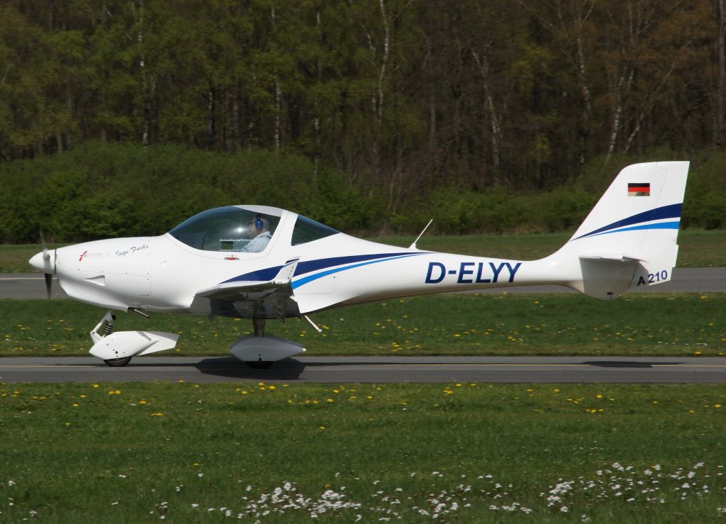 D-ELYY, Aquila A-210, 10.04.2011, EDLD, Dinslaken Schwarze-Heide, Germany 

