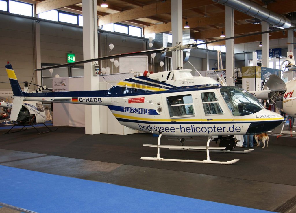 D-HEBD, Bell 206 B, BHF Bodensee-Helicopter GmbH, 2010.04.08, EDNY-FDH (Aero 2010), Friedrichshafen, Germany